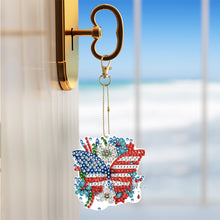 Load image into Gallery viewer, 6pcs 5D Diamond Art Key Rings Art Craft DIY Special-shaped Drill Gifts (GJ063)

