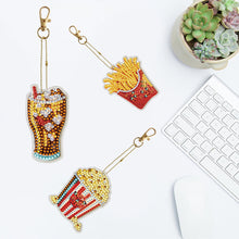 Load image into Gallery viewer, 6pcs 5D Diamond Art Key Rings Art Craft DIY Special-shaped Drill Gifts (GJ065)
