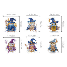 Load image into Gallery viewer, 6pcs 5D Diamond Art Key Rings Art Craft DIY Special-shaped Drill Gifts (GJ066)
