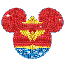 Load image into Gallery viewer, DIY Diamond Painting Coasters Kit Anti Slip Coasters Cartoon Mickey Cup Coasters
