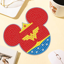 Load image into Gallery viewer, DIY Diamond Painting Coasters Kit Anti Slip Coasters Cartoon Mickey Cup Coasters
