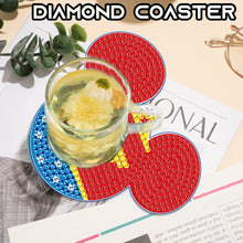 Load image into Gallery viewer, DIY Diamond Painting Coasters Kit Anti Slip Coasters Cartoon Mickey Cup Coasters
