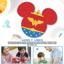 Load image into Gallery viewer, DIY Diamond Painting Coasters Kit Anti Slip Coasters Cartoon Mickey Cup Coasters
