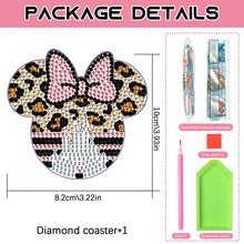 Load image into Gallery viewer, DIY Diamond Painting Coasters Kit Anti Slip Coasters Cartoon Mickey Cup Coasters
