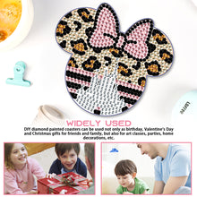 Load image into Gallery viewer, DIY Diamond Painting Coasters Kit Anti Slip Coasters Cartoon Mickey Cup Coasters
