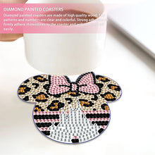 Load image into Gallery viewer, DIY Diamond Painting Coasters Kit Anti Slip Coasters Cartoon Mickey Cup Coasters
