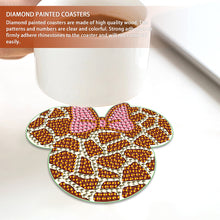 Load image into Gallery viewer, DIY Diamond Painting Coasters Kit Anti Slip Coasters Cartoon Mickey Cup Coasters

