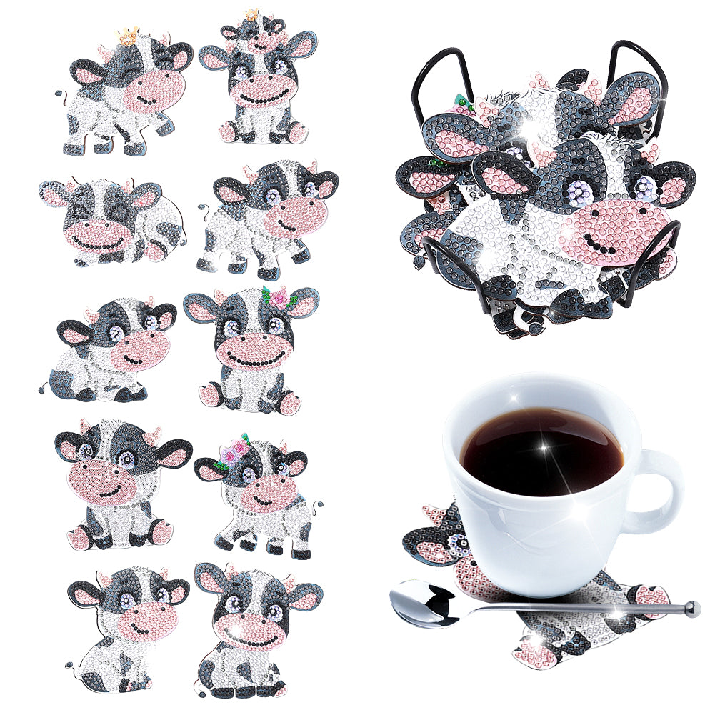 DIY Crystal Drink Coasters Ornament Cup Coasters for Adults Kids (AA1508)