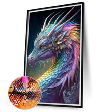 Load image into Gallery viewer, Diamond Painting - Full Square - Rainbow Dragonscale Dragon (50*75CM)
