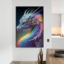 Load image into Gallery viewer, Diamond Painting - Full Square - Rainbow Dragonscale Dragon (50*75CM)
