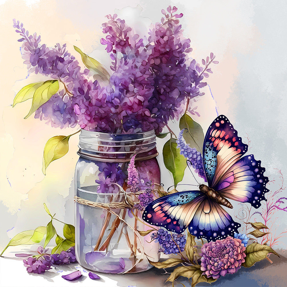 Diamond Painting - Full Round - Butterfly (30*30CM)