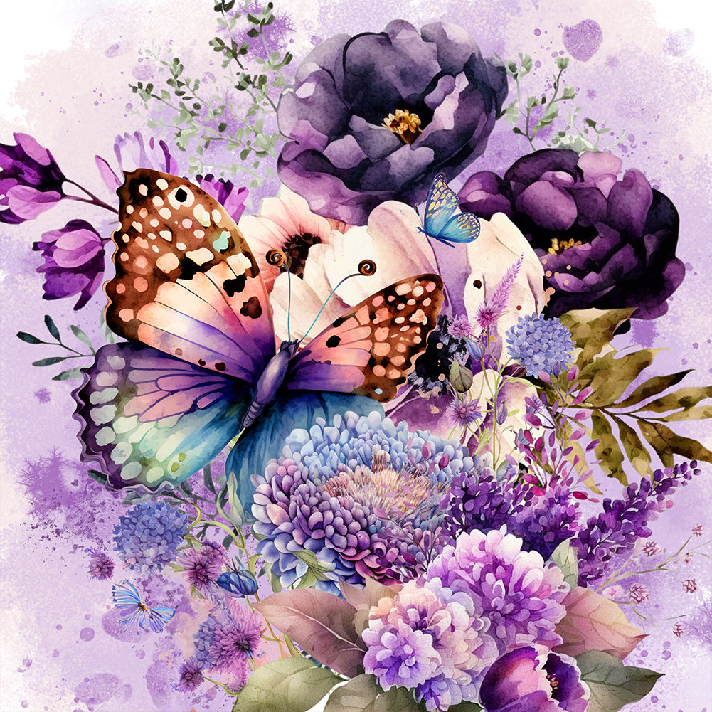 Diamond Painting - Full Round - Butterfly (30*30CM)