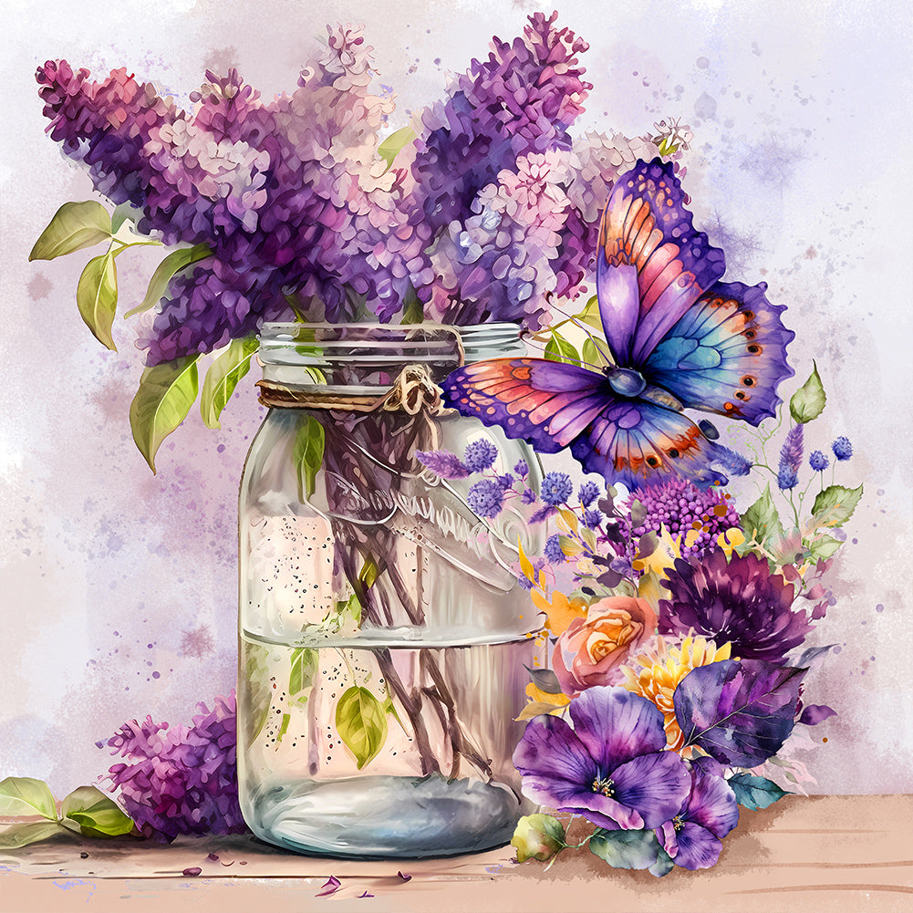 Diamond Painting - Full Round - Butterfly (30*30CM)