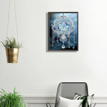 Load image into Gallery viewer, Diamond Painting - Partial Special Shaped - blue water drop pendant (30*40CM)
