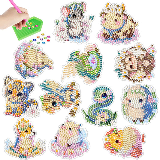 2pcs Gem Sticker Diamond Art 5D Arts Crafts DIY for Kids Beginner (BT225)