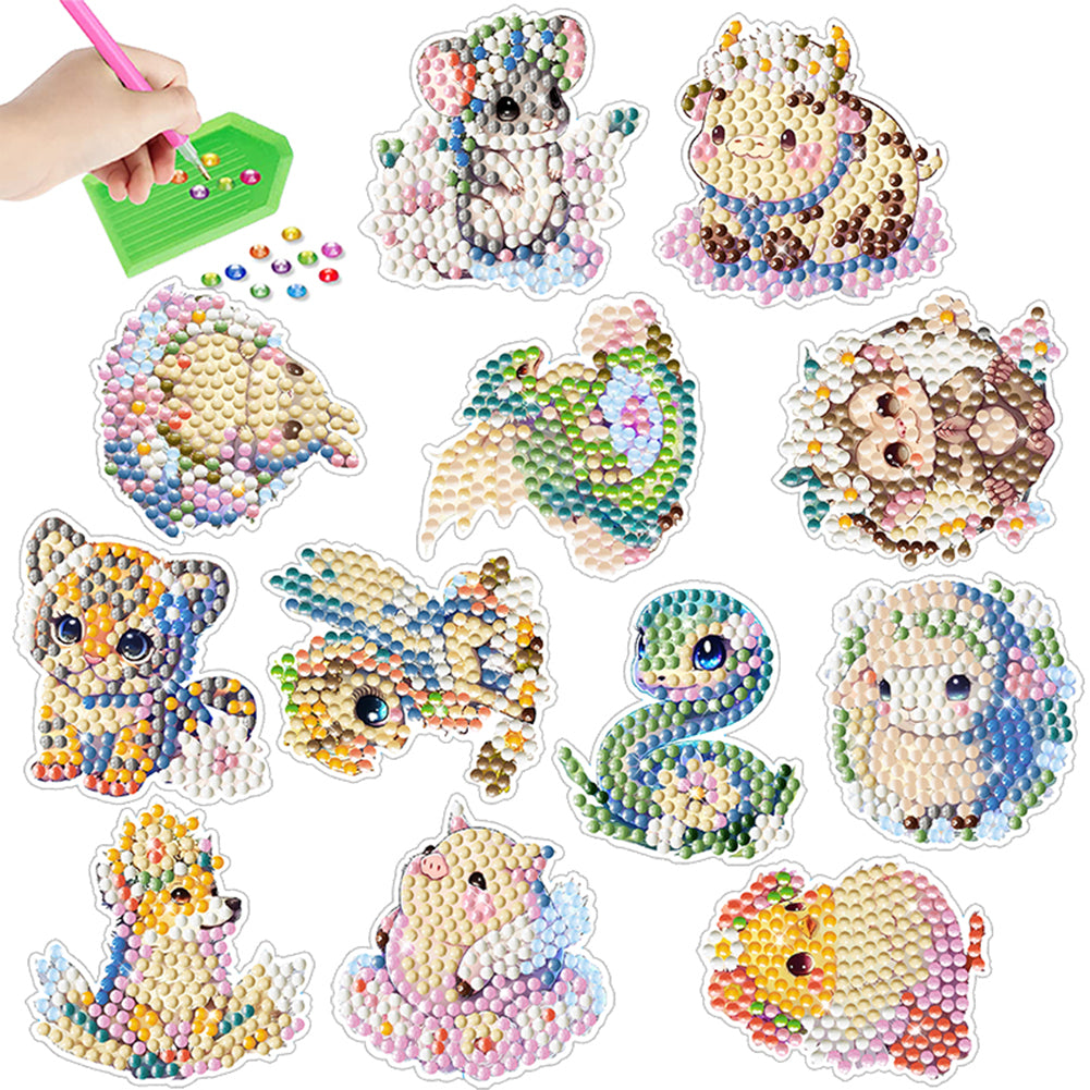 2pcs Gem Sticker Diamond Art 5D Arts Crafts DIY for Kids Beginner (BT225)