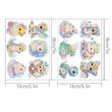 Load image into Gallery viewer, 2pcs Gem Sticker Diamond Art 5D Arts Crafts DIY for Kids Beginner (BT225)
