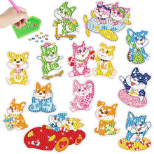 Load image into Gallery viewer, 2pcs Gem Sticker Diamond Art 5D Arts Crafts DIY for Kids Beginner (BT242)
