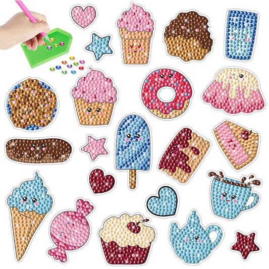 2pcs Gem Sticker Diamond Art 5D Arts Crafts DIY for Kids Beginner (BT244)