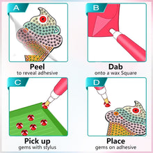 Load image into Gallery viewer, 2pcs Gem Sticker Diamond Art 5D Arts Crafts DIY for Kids Beginner (BT246)
