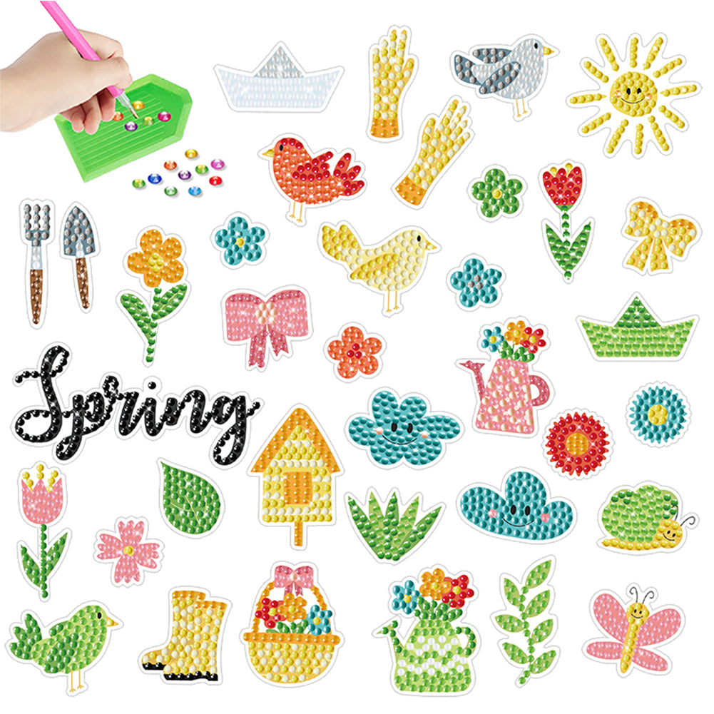 2pcs Gem Sticker Diamond Art 5D Arts Crafts DIY for Kids Beginner (BT255)