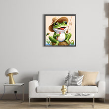 Load image into Gallery viewer, Diamond Painting - Full Round - frog fisherman (30*30CM)
