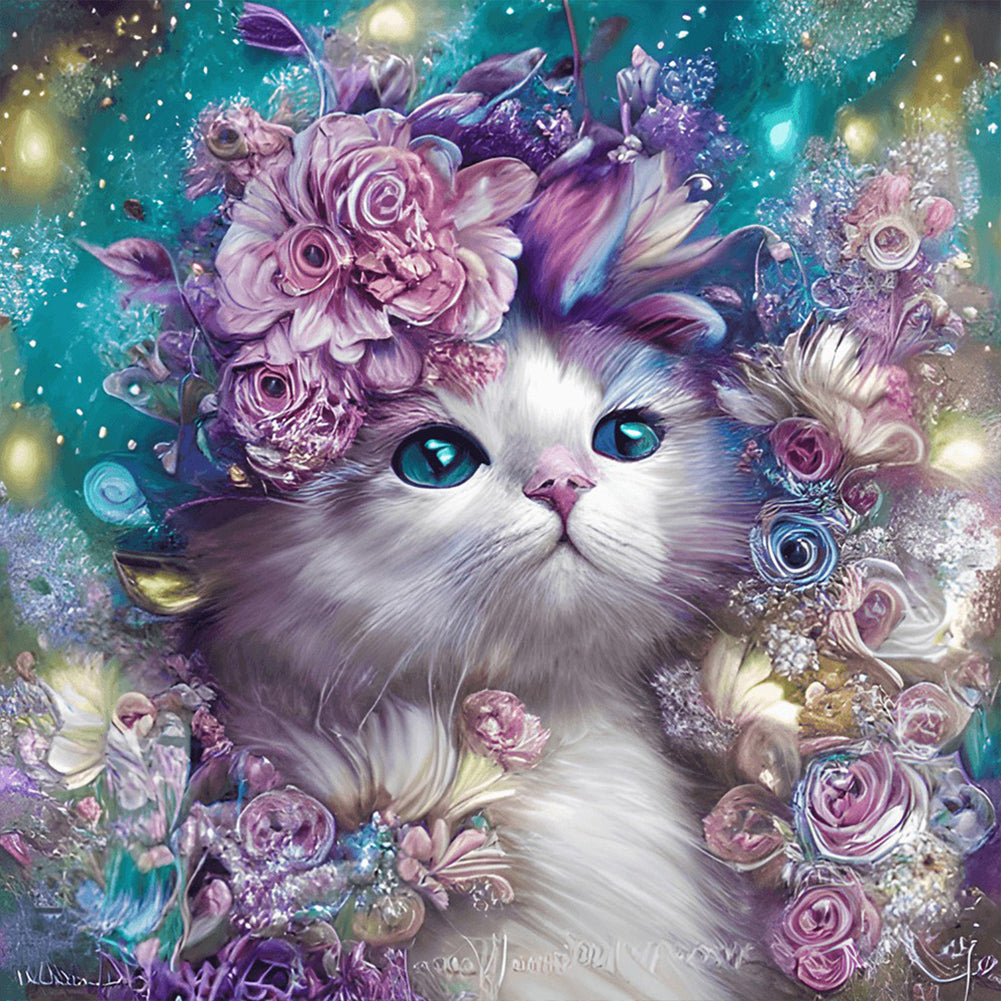 Diamond Painting - Full Round - the cat (30*30CM)