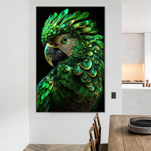 Load image into Gallery viewer, Diamond Painting - Full Round - green parrot (45*70CM)

