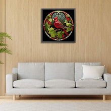 Load image into Gallery viewer, Diamond Painting - Full Round - round card glass cardinal (30*30CM)
