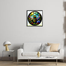 Load image into Gallery viewer, Diamond Painting - Full Round - round plate glass bee (30*30CM)
