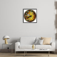 Load image into Gallery viewer, Diamond Painting - Full Round - round plate glass bee (30*30CM)
