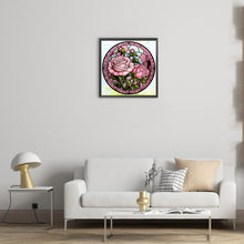 Load image into Gallery viewer, Diamond Painting - Full Round - round card glass powder rose (30*30CM)
