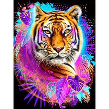 Load image into Gallery viewer, Diamond Painting - Full Round - colorful tiger (30*40CM)
