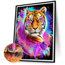 Load image into Gallery viewer, Diamond Painting - Full Round - colorful tiger (30*40CM)
