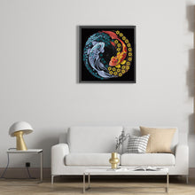 Load image into Gallery viewer, Diamond Painting - Partial Special Shaped - Tai Chi Yin Yang Fish (30*30cm)
