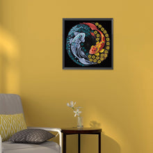 Load image into Gallery viewer, Diamond Painting - Partial Special Shaped - Tai Chi Yin Yang Fish (30*30cm)
