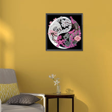 Load image into Gallery viewer, Diamond Painting - Partial Special Shaped - Tai Chi Yin Yang Dragon (30*30cm)
