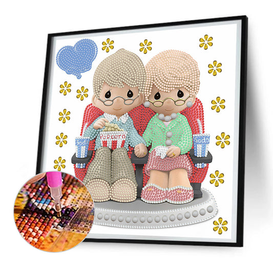 Diamond Painting - Partial Special Shaped - Precious Moment Doll (30*30cm)