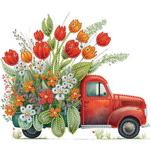 Load image into Gallery viewer, Diamond Painting - Partial Special Shaped - flowers and cars (30*30CM)
