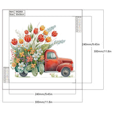 Load image into Gallery viewer, Diamond Painting - Partial Special Shaped - flowers and cars (30*30CM)
