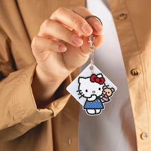 Load image into Gallery viewer, DIY Diamond Art Keychains Handmade Gem Keychains Lady Bag Pendant (Kitty Cat)
