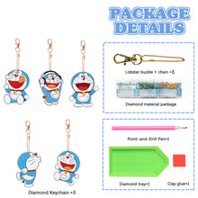 Load image into Gallery viewer, DIY Diamond Art Keychains Handmade Gem Keychains Lady Bag Pendant (Doraemon)
