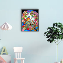Load image into Gallery viewer, Diamond Painting - Full Round - flower and bird glass painting (30*40CM)
