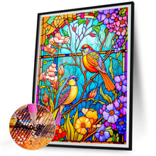 Load image into Gallery viewer, Diamond Painting - Full Round - flower and bird glass painting (30*40CM)
