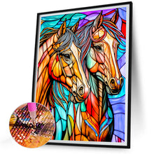 Load image into Gallery viewer, Diamond Painting - Full Round - horse glass painting (30*40CM)
