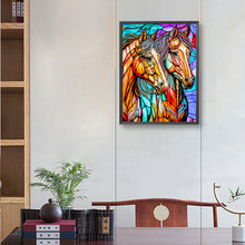 Load image into Gallery viewer, Diamond Painting - Full Round - horse glass painting (30*40CM)
