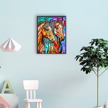 Load image into Gallery viewer, Diamond Painting - Full Round - horse glass painting (30*40CM)
