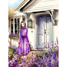 Load image into Gallery viewer, Diamond Painting - Full Round - Lavender Cottage (30*40CM)
