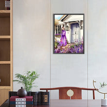 Load image into Gallery viewer, Diamond Painting - Full Round - Lavender Cottage (30*40CM)
