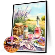Load image into Gallery viewer, Diamond Painting - Full Round - Lavender Cottage (30*40CM)
